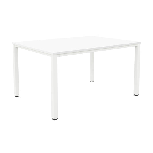 FRACTION INFINITY 1400 X 800 MEETING TABLE - WHITE WITH WHITE LEGS