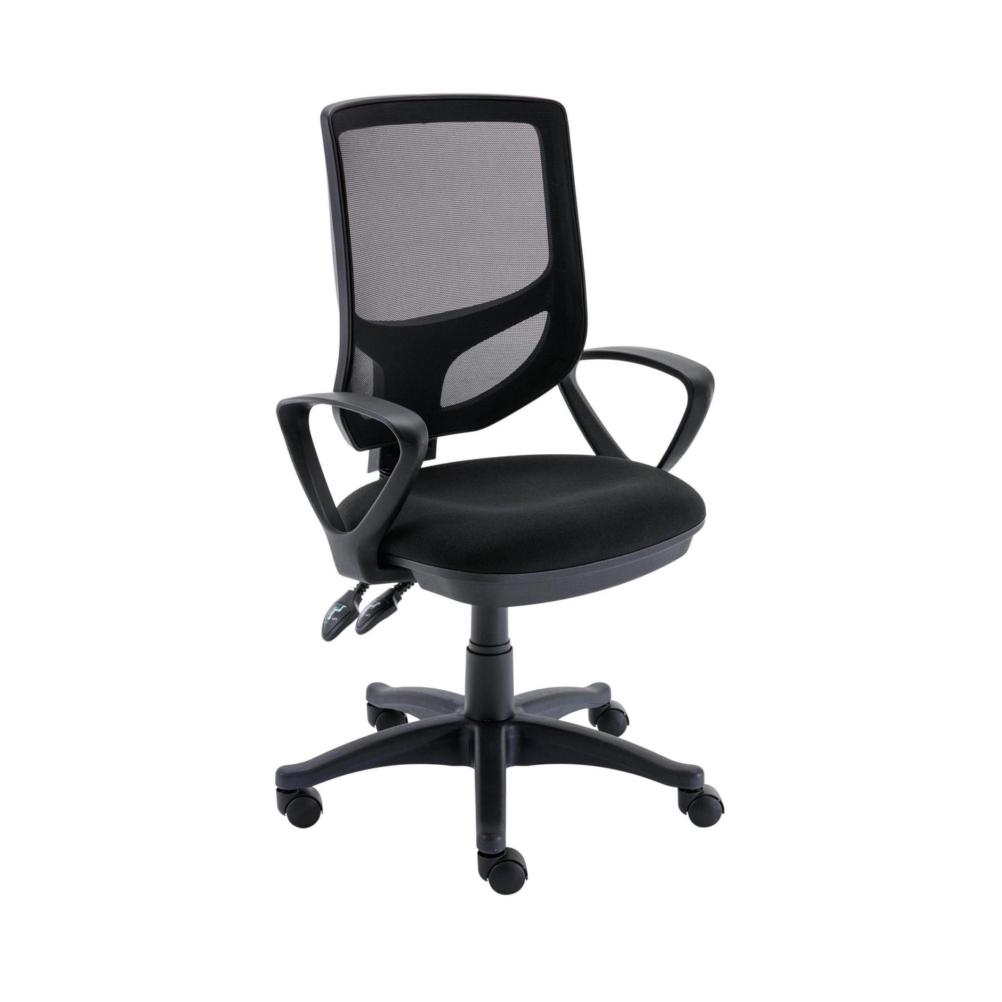 Versi 2 Lever Mesh Operator Chair Fixed Arms